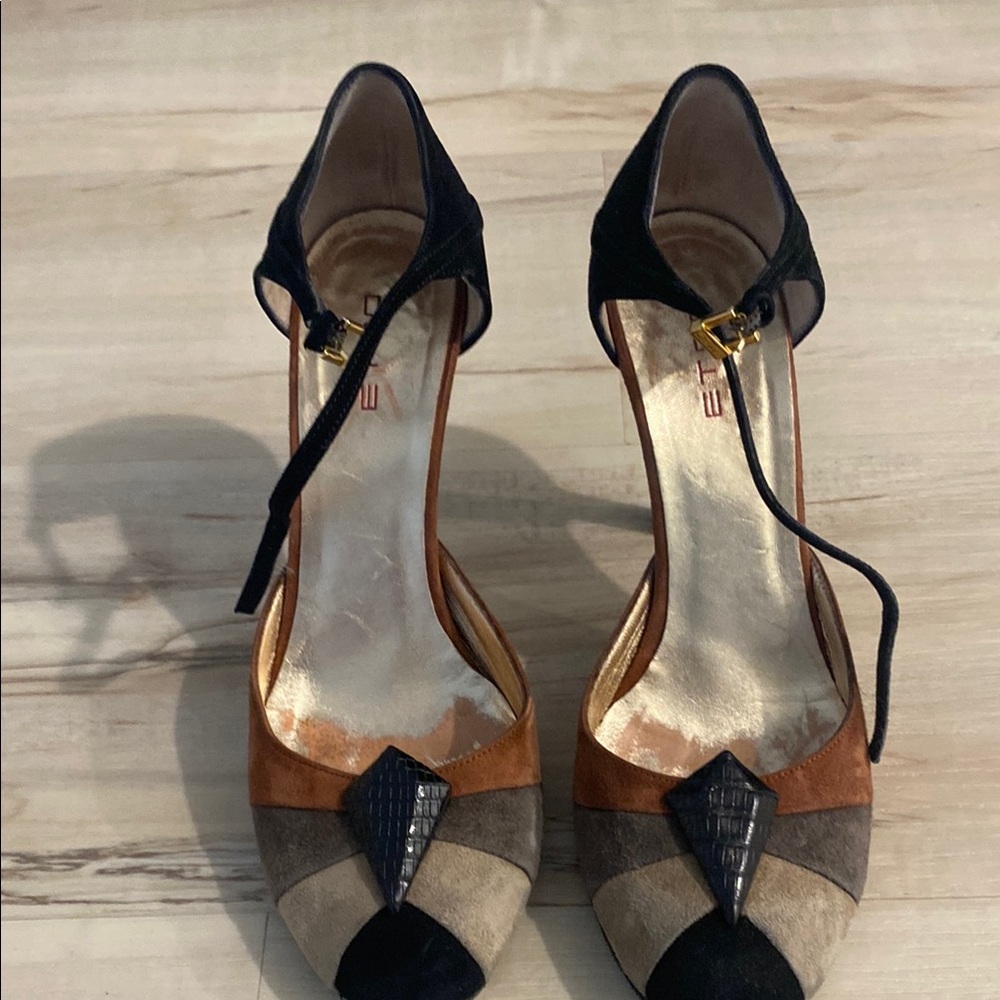 Etro Black and Brown Women's Heels